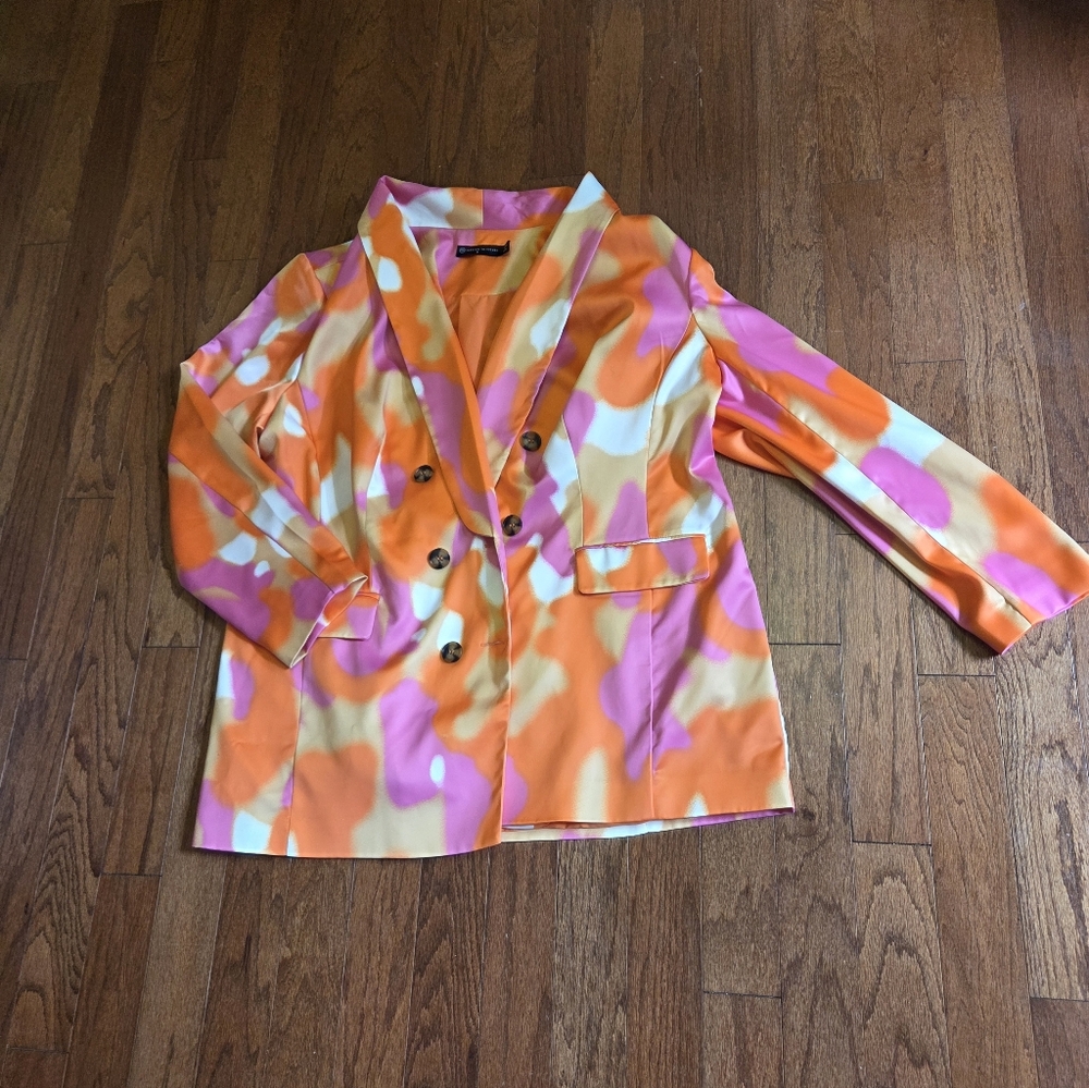 Fashion to Figure | Sydney Watercolor Print Blazer Sz. 3 (22/24)